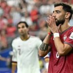 Pemain Sepakbola Portugal Bruno Fernandes Dengan Skill