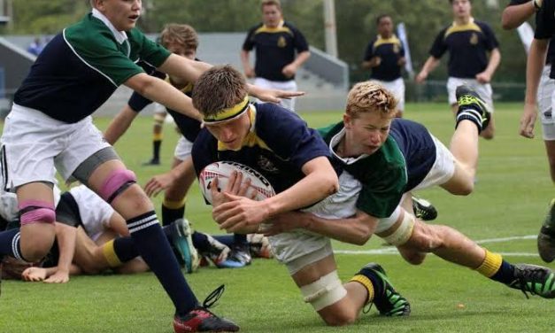 Olahraga Kekuatan Fisik Rugby Dengan Dua Regu